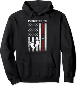 Promoted to Lolli 2022 USA Flag New Grandma Cool Mothers Day Pullover Hoodie - Laronstu Shop 74B09X44Q6M2