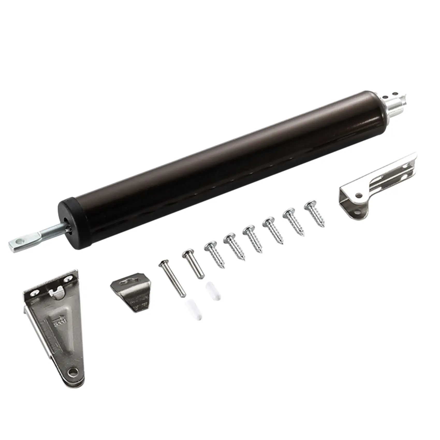 Brown Metal Pneumatic Door Closer - Adjustable Speed Hydraulic Buffer for Quiet Closing on Wooden, Fire Doors, Easy Installation, Wooden Doors