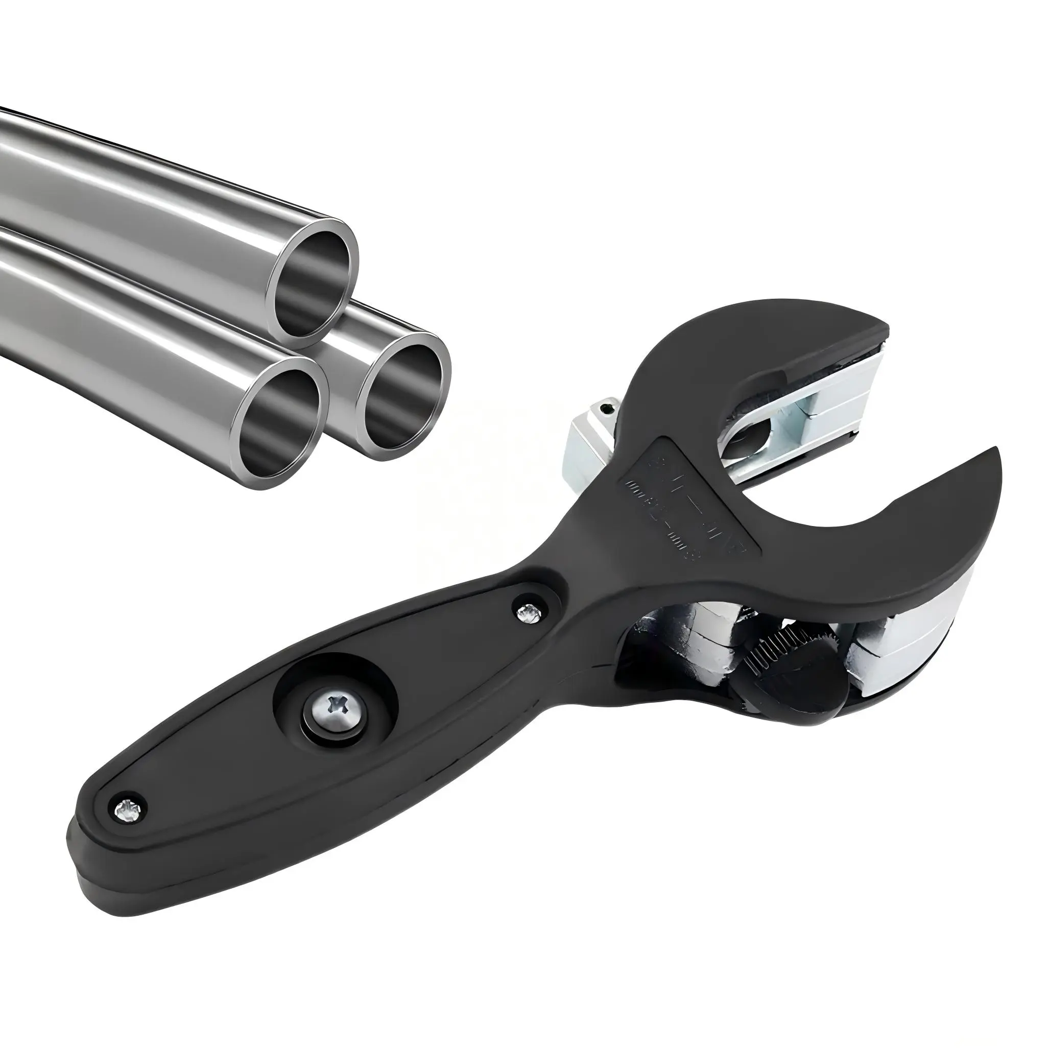 Ratcheting Tubing Cutter -Adjustable Ratcheting Tubing Cutter Tool for 5/16" to 1-1/8" Tubing, Multifunctional Repair Tool Copper Pipe Cutter, Tube Cutter, PVC, Soft Metals
