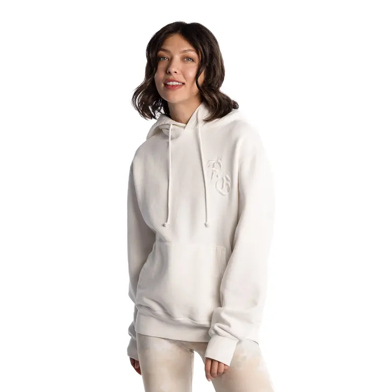 CENTRAL PARK WEST PULLOVER FLEECE HOODIE IN OFF WHITE Soft Unisex Oversized