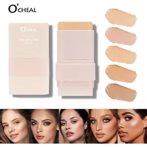 O'CHEAL Foundation Concealer Stick Dual-ended brush head for flawless skin, creamy skin brightens skin tone, moisturizing and lightweight brightening foundation stick, foundation conceaier makeup, makeup foundation stick Hydrate Moisturizer