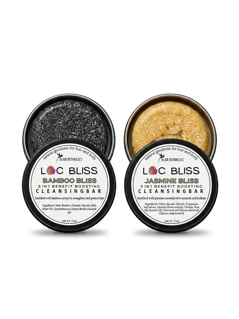 Total Reset Loc Shampoo Bar Duo – Bamboo + Jasmine