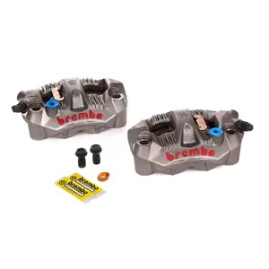 Brembo GP4-RS Front Caliper Set (Monobloc Radial Mount) Titanium Grey