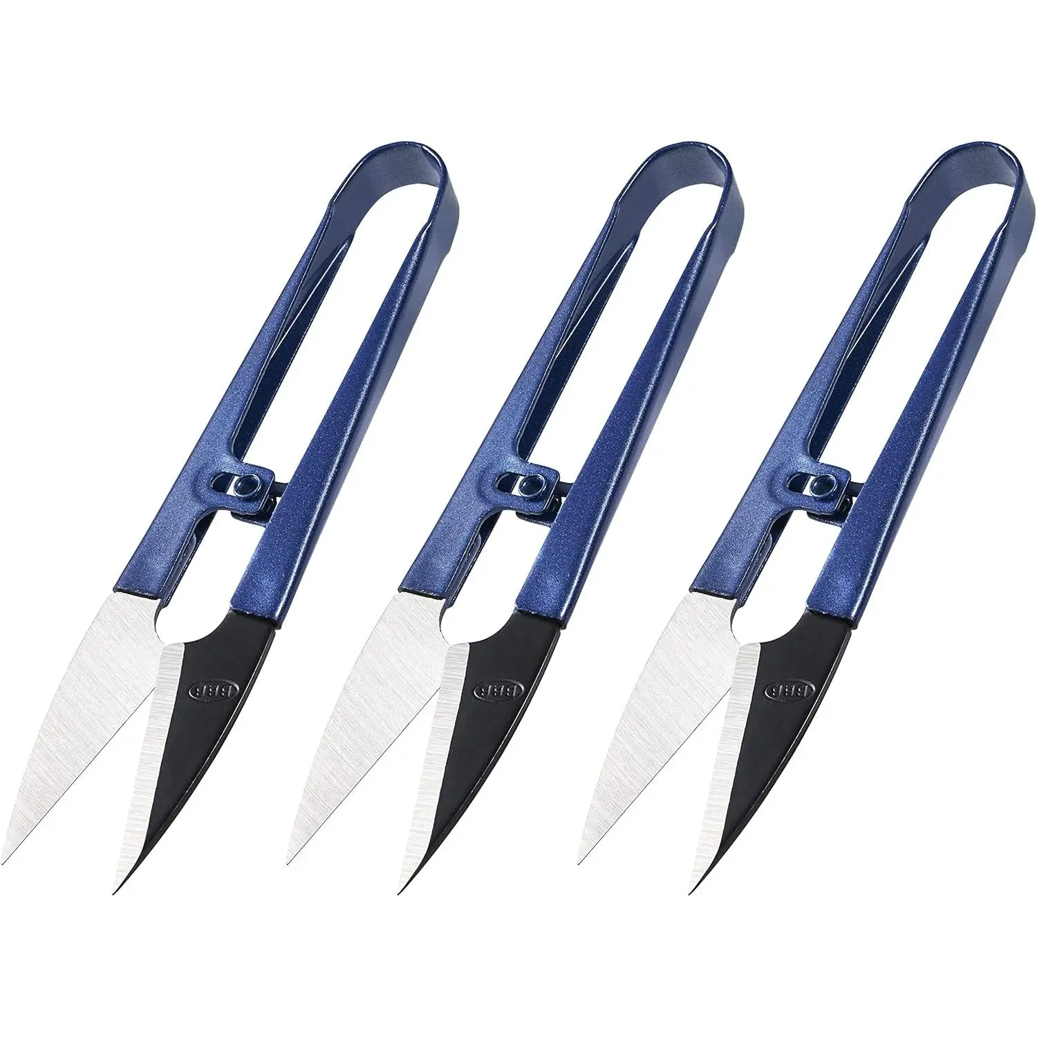 Sewing  (3- Set) High-Carbon Steel Thread, Yarn, Embroidery Clippers | Handheld Snippers for Arts, Crafts, and DIY Projects | Multipurpose Use Navy Blue