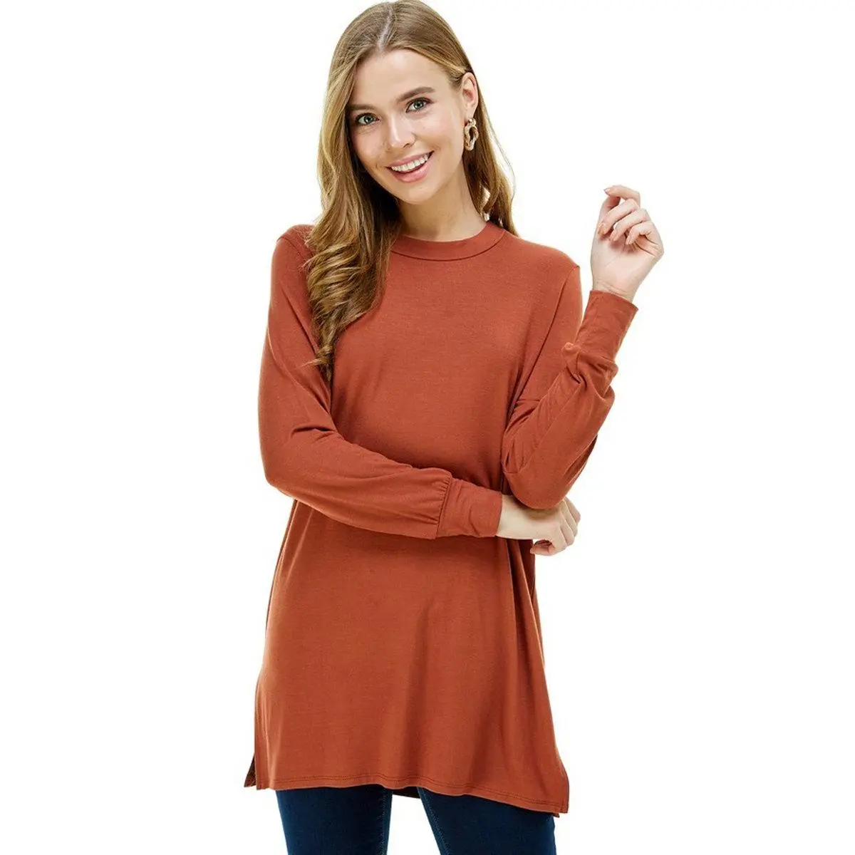 Cuffed Long Sleeve Top