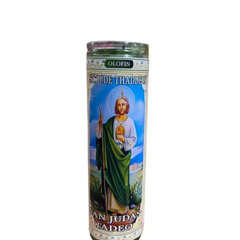 Cocktail Candle San Judas Thaddeus  / Preprada Veladora San Judas Tadeo Decoration Cozy