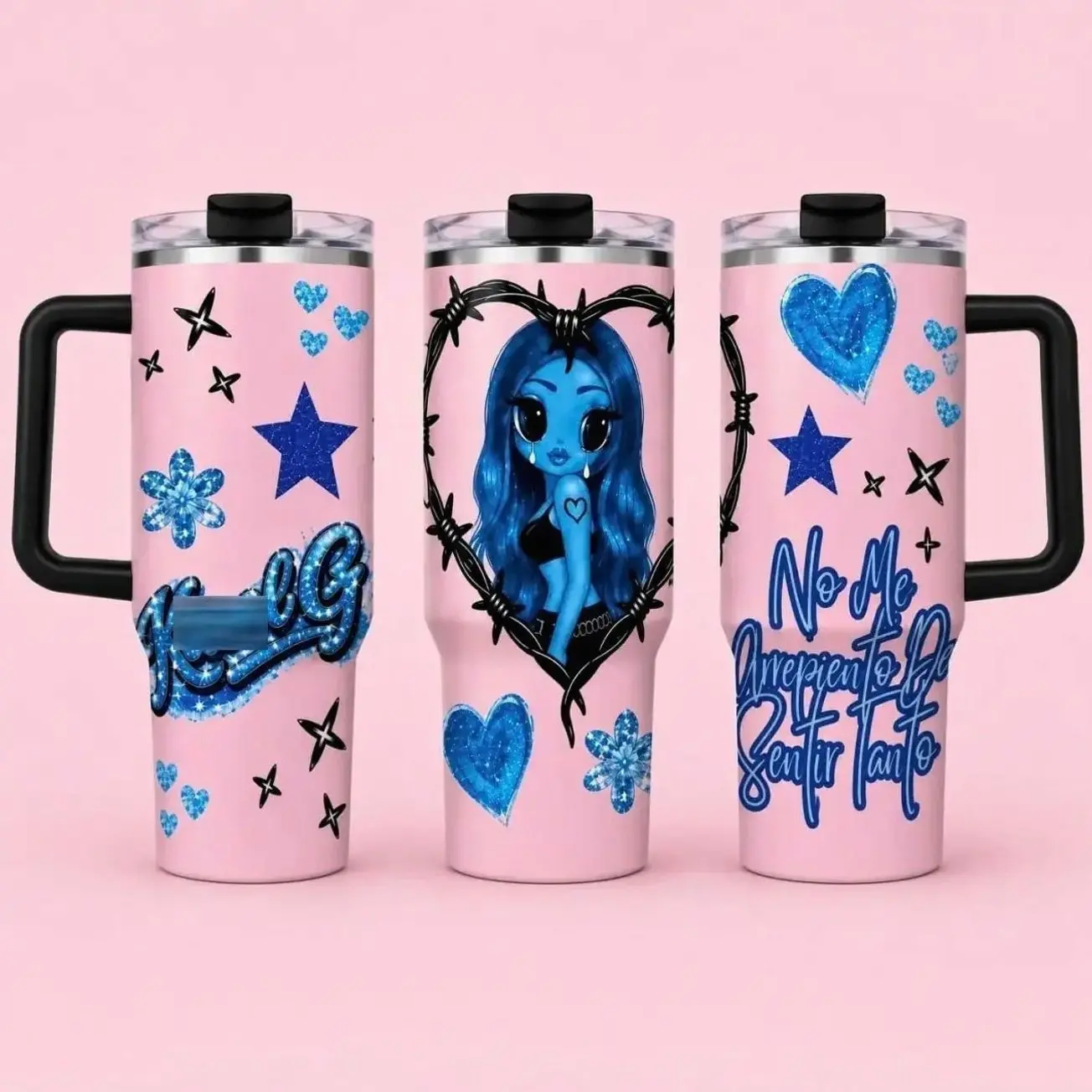 New Album No Me Arrepiento De Sentir Tanto #5 Manana Sera Bonito Vacuum Insulated Tumbler with Lid and Straw - Stainless Steel Travel Coffee Mug Double Wall Hot & Cold Drink Cup Leakproof Portable