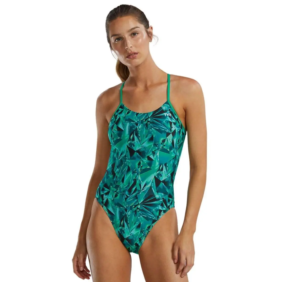 TYR Women's Crystalized Cutout Swimsuit