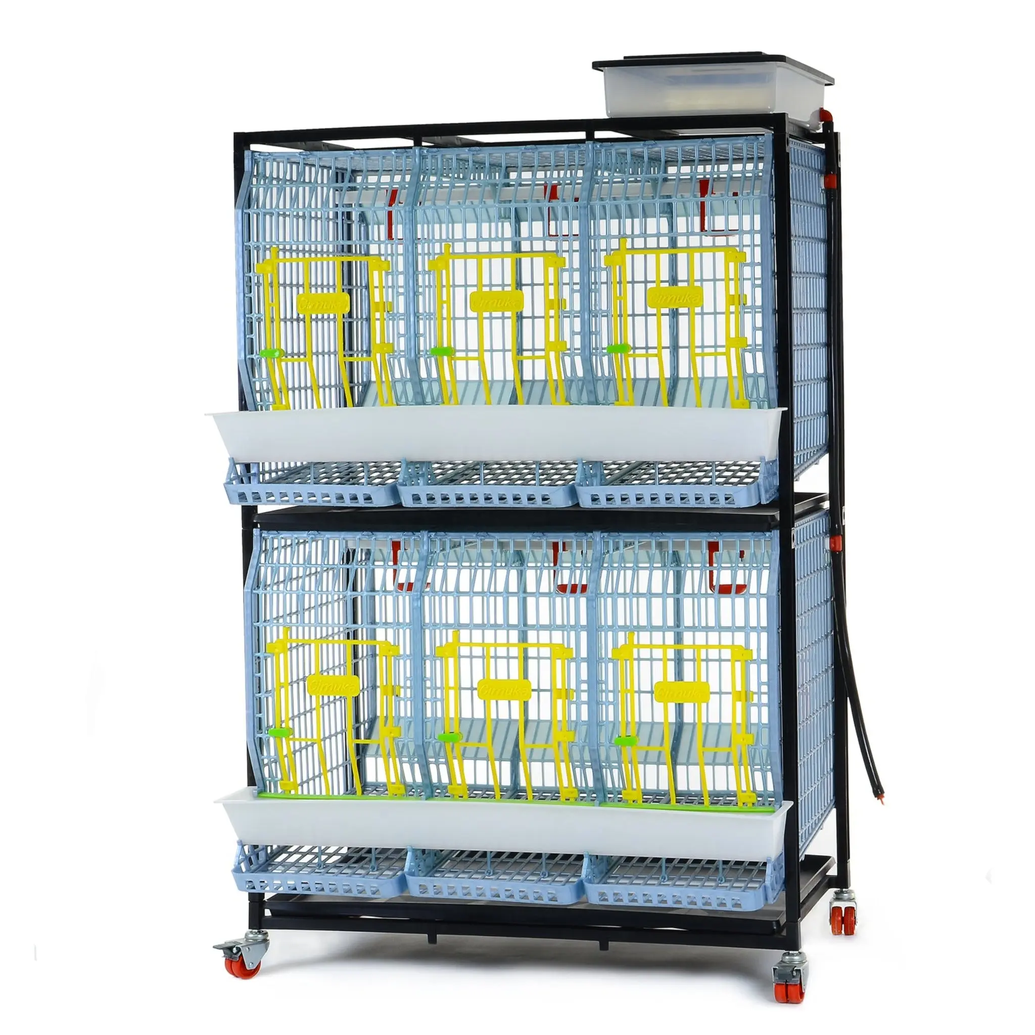 Chicken Cage - 2 Layer H: 22" - Dual-Layer Poultry Cage (22" Height) for Comfort & Safety