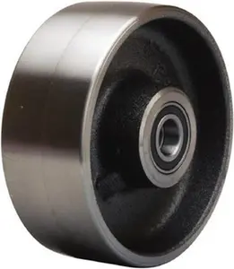 Hamilton Caster 5" Diam x 2" Wide, Forged Steel Caster Wheel 2,000 Lb. Capacity, 2-1/4" Hub Length, 1/2" Axle Diam, Precision Ball Bearing W-5-FSB-1/2