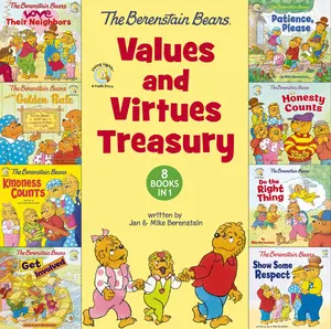 The Berenstain Bears Values and Virtues Treasury: 8 Books in 1 (Berenstain Bears/Living Lights: A Faith Story) by Mike Berenstain [Hardback Book]