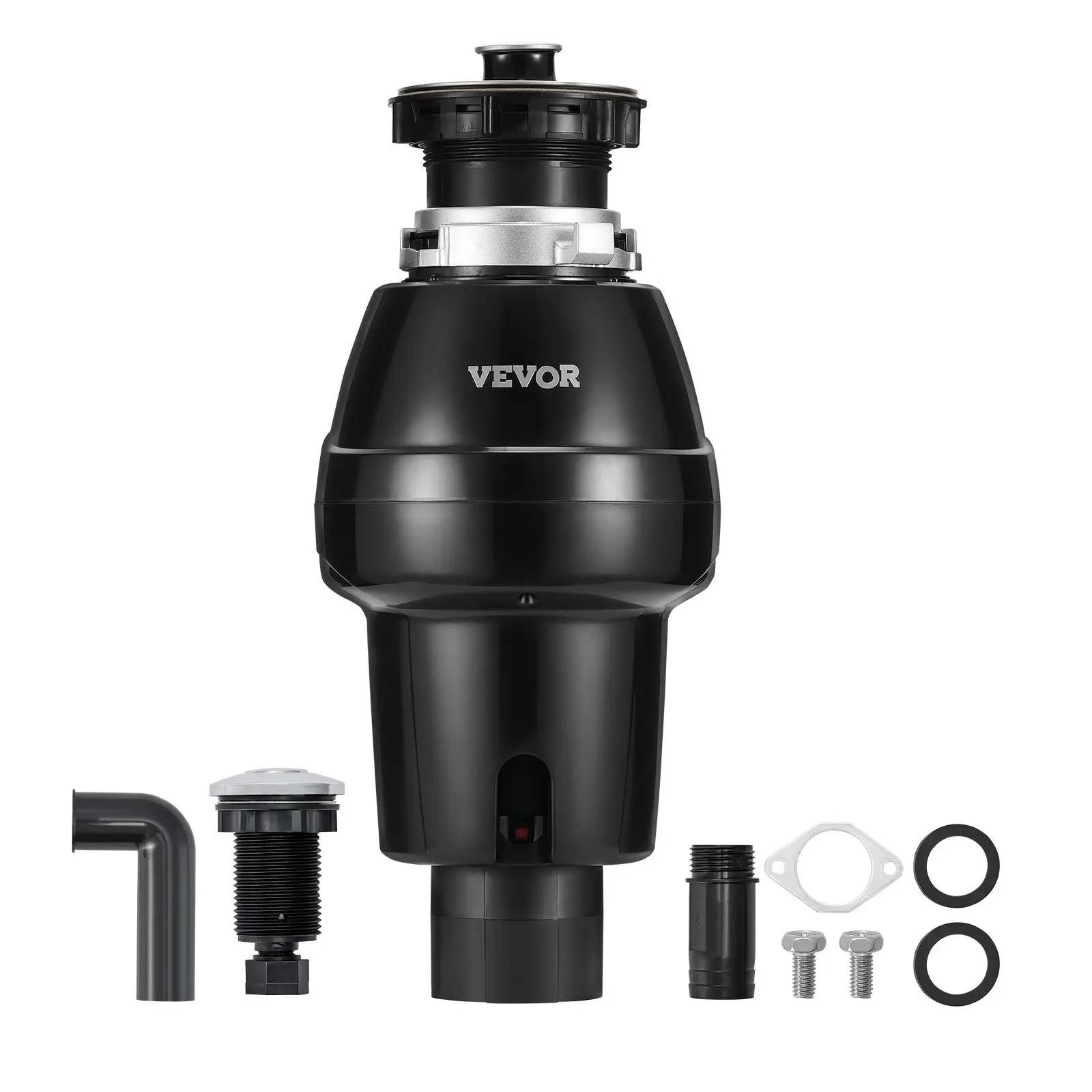 【summerfinds】VEVOR 3/4 HP Continuous Feed Kitchen Sink Garbage Disposal, DC Motor, 3250RPM, EZ Connect Corded Design, ABS Shell, Noise Reduction, Efficient Long-Lasting Food Waste Disposer