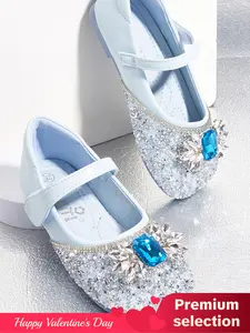 Girl's Fashion Rhinestone Decorated Flat Shoes, Elegant Princess Shoes for Party, Daily Clothing Decor, Trendy All-match & Exquisite Shoes for Birthday Gift, Valentine's Day, Gift, Fashion, Comfy Sandals, Flats Shoes