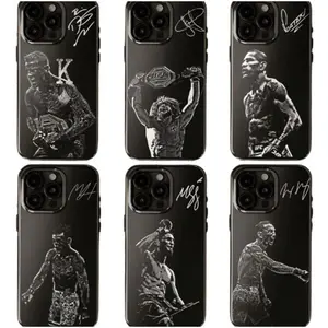 MMA All Legends Signature Phone Case, Legendary Fighters Collection, Iconic Fighters Black Phone Cover, Gifts For Fight Night Boxing, UFC Fans