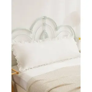 1pc Ruffle Decor Body Pillowcase Without Filler