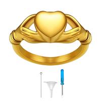 Claddagh Heart Ring-Golden