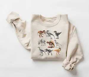 Dinosaur Skeleton Sweatshirt, Dinosaur Skeleton Hoodie, Dino Shirt, Gift for Her, Cute Dino, Aesthetic Hoodie, Dinosaur Gifts T-shirt