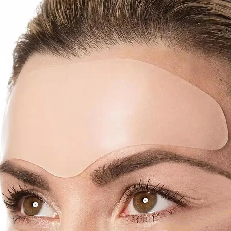 Reusable Silicone Forehead Patches, Portable Transparent Firming Hypoallergenic Face Skin Care Tool, Lifting and Firming Mask Sticker, Professional Fa