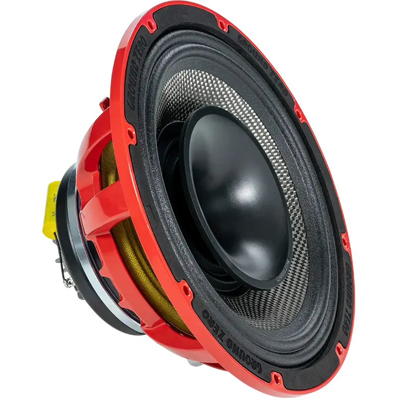 Ground Zero Audio Competition Pro GZCF 200NEO-PROC 200mm / 8" Coaxial Carbon Red Basket