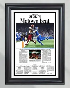 2025 Washington Commanders Stun Lions "Motown Beat" NoFramed Newspaper