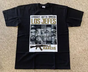 Straight Outta Sinaloa Los Jefes T-Shirt, Mexican Streetwear Graphic Tee, Sinaloa Pride Narco Culture Shirt, Corrido Style Outfit for Men and Women