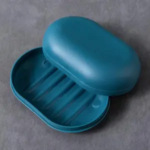 Soap Dish with Lid, 1 Count Portable Soap Bar Holder, Soap Bar Storage Box, Soap Bar Container, Soap Saver, Bathroom Supplies, Bathroom Accessories for Home Bathroom Kitchen Dormitory Hotel