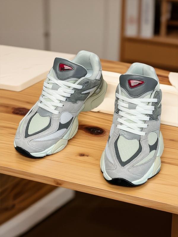 2026 New Style 9060 Thick Autumn Winter Unisex Dad Shoes, Casual Warm Sports Sneakers for All Seasons, Patchwork Textile Upper with Rubber Sole