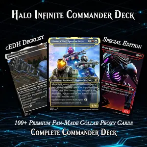 ️ HALO INFINITE MTG PROXY COMMANDER DECK – COLLECTOR SET (120 CARDS)