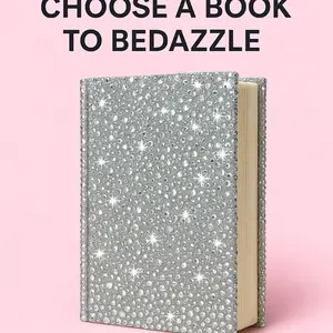 Choose A Book To Bedazzle - Sparkly Silver Cover Design