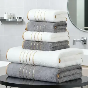 Soft & Highly Absorbent Bath Towel Set - Premium Bath Towels Absorbent thickened towels 70*140cm Bath Towel, 35*750cm Towel Perfect for Bathroom, Gym, Party, Hotel Needs, Also a Great Gift Choice for Holidays & Celebrations