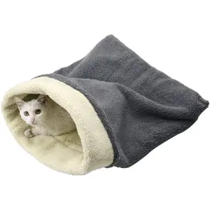 Cat cave sleeping bag, self-heating pet pad, suitable for cats and small dogs