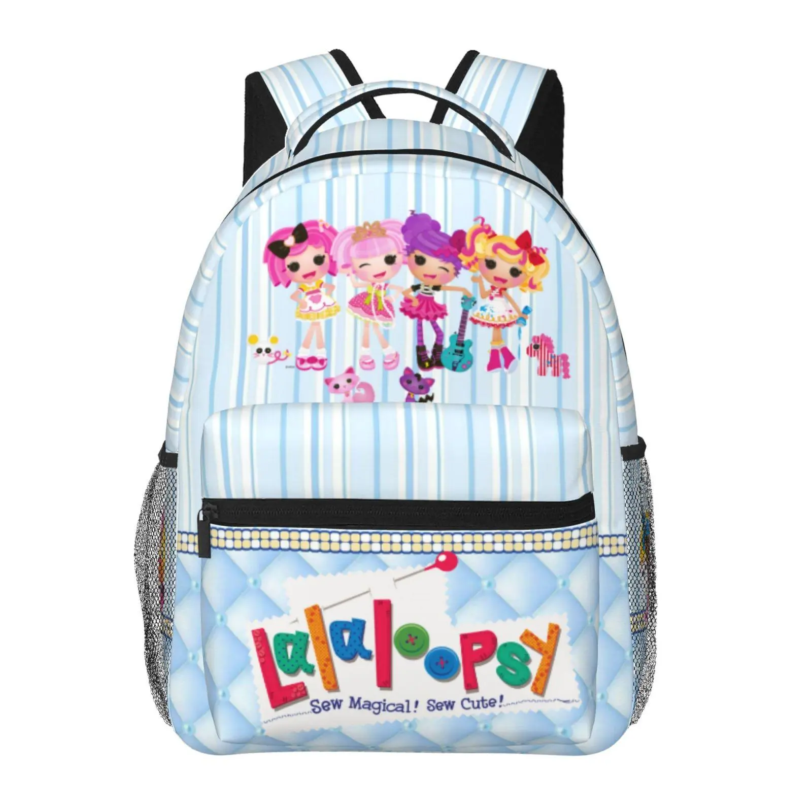 Lalaloopsy Lightweight Kids Backpack We're Lalaloopsy Netflix School Bookbag MGA Lalaloopsy Back to School Gift for Preschool & Elementary Daily Commute