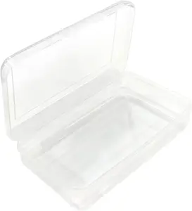 1 Large Capacity Plastic Pencil Case, Clear Pencil Boxes with Airtight Lid, Stackable Design and Stylish Office Supplies