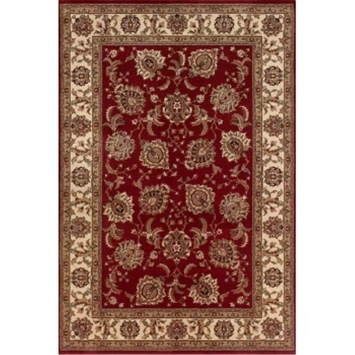 Oriental Weavers Ariana 117C3 Indoor Carpet, 2 ft. x 3 ft. Rectangle, Red-Ivory, Polypropylene-Cotton, Natural Focal Point, Versatile Design Element