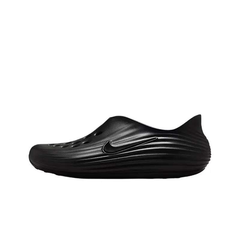 Nike ReactX Rejuven8 Triple Black Men’s Breathable Walking Shoes - Perfect Comfort Daily Fashion Sports Footwear, Daily Wear, Lightweight, Male, Solid, Cut-Out Upper, Eco Foam, Energy Return, Slip-On Fit, Daily Walks
