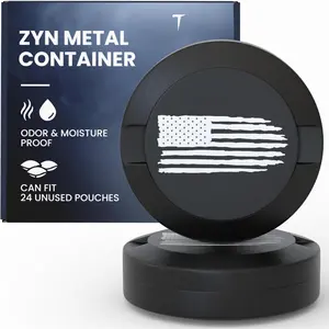 Premium Zyn Metal Can|   Zyn Holder.|   Metal Zyn Container|    & Odor Proof Container|    Can|   Aluminum Zyn Can & Organizer|   Dip Can|   Zyn Tin.|   Zyn Gifts for Men|   The Patriot