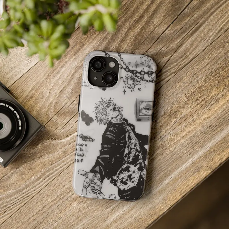Gojo Jjk Iphone Case Satoru Gojo Phone Case Jujutsu Kaisen Phone Case For IPhone 15-11 Gojo Jjk Iphone Case Satoru Gojo Phone Case Jujutsu Kaisen Phone Case For IPhone 15-11