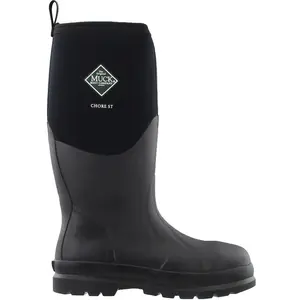 Muck Boot Mens Chore Classic 17 Inch Electrical Steel Toe  Casual Boots Knee High - Black