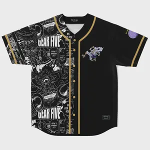 Gear 5 Baseball Jersey, Anime baseball Jersey, Unisex Baseball Jersey Top, Sport Fan Style, Casual Streetwear