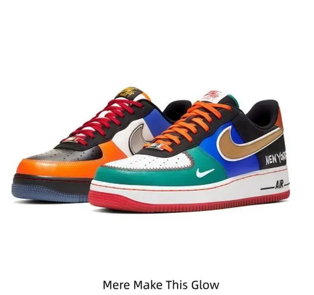 Vibrant Multi Color Splicing Low Top Casual Sneakers Lace Up Flat Skate Shoes Mixed Color Heel Detail Wear Resistant Red Outsole Street Style Outdoor Daily Walking Footwear