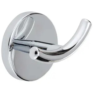 Bathcessories Decorative Double Robe Hook – Stylish Curved Design