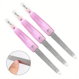 5pcs Stainless Steel 2-in-1 Nail File Buffer Nail Care for Salon-Quality Manicures At Home