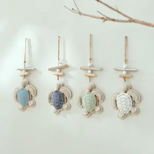Mediterranean Style Turtle Wall Decor Hanging Ornament, Ocean Theme Kids Room Entrance Wall Art, 3D Turtle Decoration for Home Decor, Ocean Inspired Design