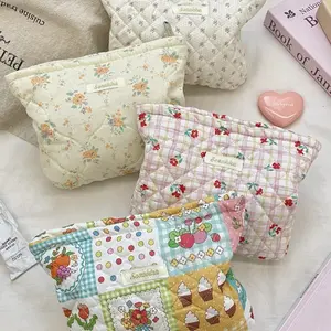 Puzzle Flower Embroidered Handbag, Large Capacity Makeup Bag, Portable Women's Storage Pouch, Stylish and Functional Accessories