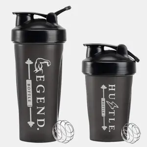 Legend & Hustle 2pck Shaker bottle, 400ml and 600ml for pre workout