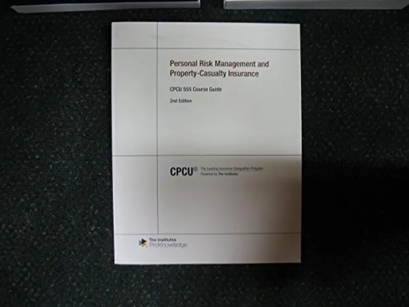 USED Book - CPCU 555 Course Guide for Personal Risk Management and Property-Casualty Insurance, 2nd edition by The Institutes (Paperback) - english