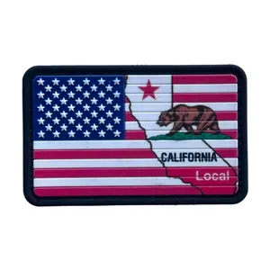CALIFORNIA LOCAL FLAG PVC MORALE PATCH