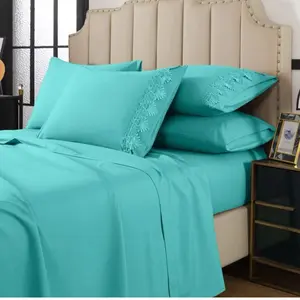 Elegant comfort lace 6pcs sheet set king