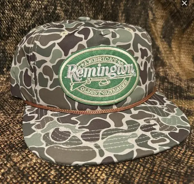 Remington Hunting Patch Retro Camo Rope Brim Snapback Hat HAT0010_H103