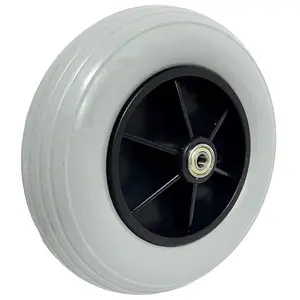 8" x 2" (200x50) Caster Solid Rubber Front Rear Caster Tires Wheels Assembly for Many Standard Wheelchairs Powerchairs/Electric Wheelchair Replace
